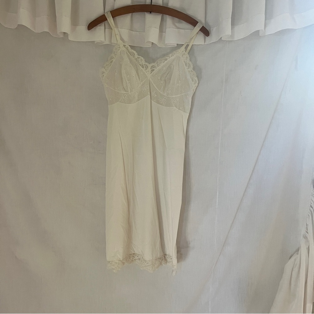 White slip dress